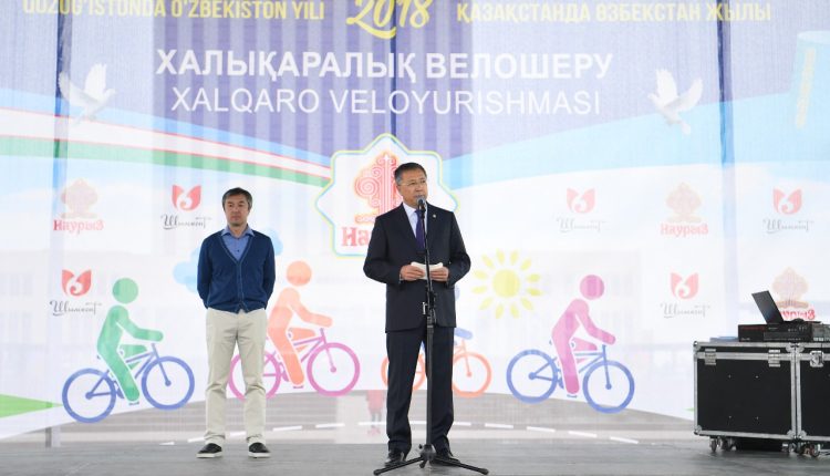 ОҚО-да Қазақстандағы Өзбекстан жылына арналған  халықаралық велошеру өтті
