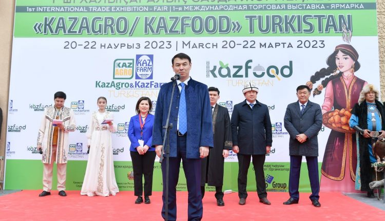 ТҮРКІСТАНДА «KAZAGRO/KAZFOOD TURKISTAN 2023» I ХАЛЫҚАРАЛЫҚ САУДА КӨРМЕ-ЖӘРМЕҢКЕСІ БАСТАЛДЫ